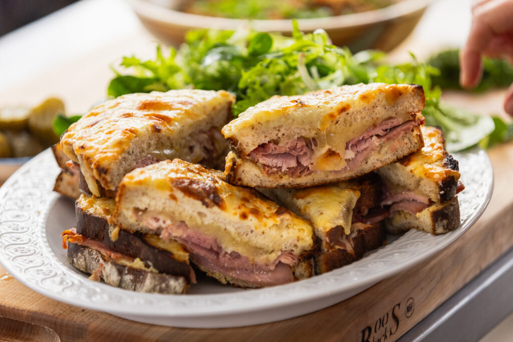 Croque Monsieur with simple salad