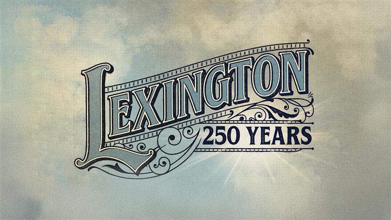 Lexington: 250 Years Title Treatment Logo
