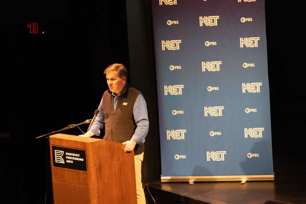 Chip Polston, host of KET's Kentucky Life, at KET's Louisville event.