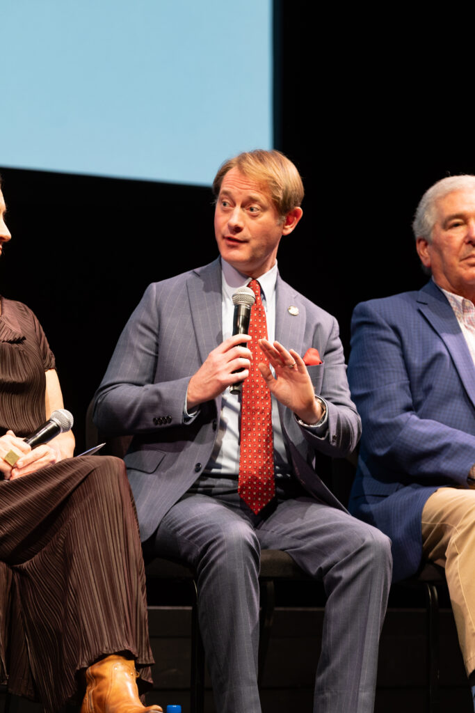 Panelist The Honorable Michael Adams, Kentucky Secretary of State at KET's Louisville event.